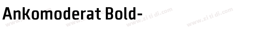 Ankomoderat Bold字体转换